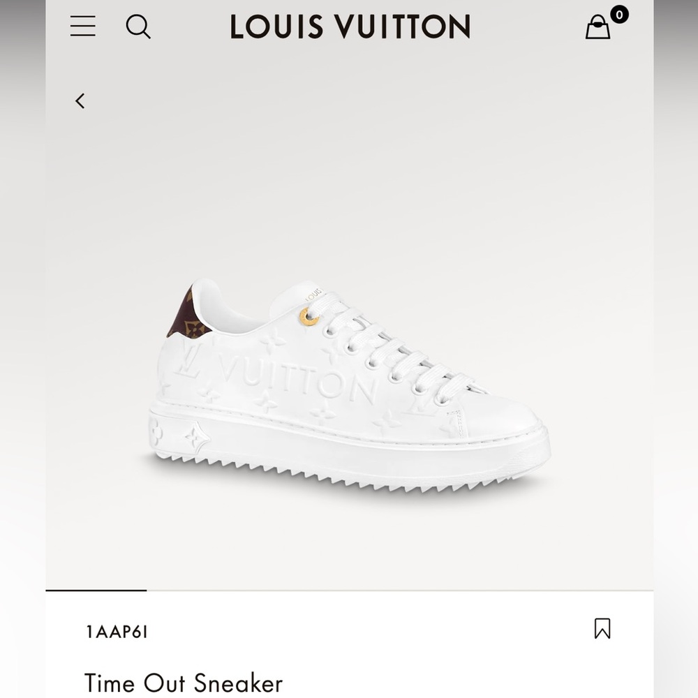Selling a brand new pair of Louis Vuitton “Time out sneaker”